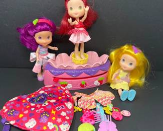 Trio Strawberry Shortcake 6” Figures with Ballet Twirl
