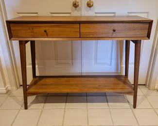 MCM Style West Elm 2 Drawer Console
