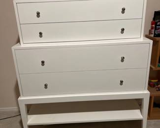 "Williams Sonoma Home" Solid Wood White Dresser
