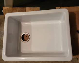 White Porcelain Kitchen Sink