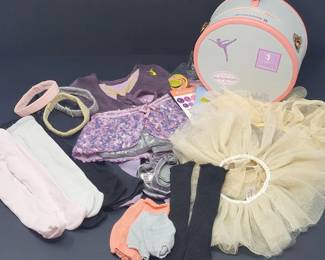 	American Girl Isabelle Dance Doll Clothes, Accessories and Case