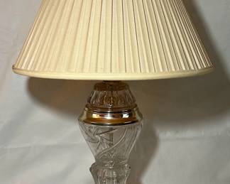Hand Cut Lead Crystal Lamp