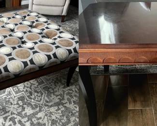 Stanley Furniture Table And Ottoman