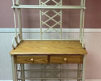 Metal Framed Bakers Rack