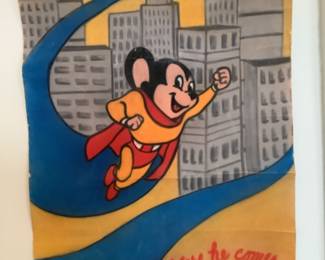 Mighty Mouse on velvet