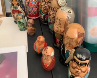 Russian nesting doll sets. 