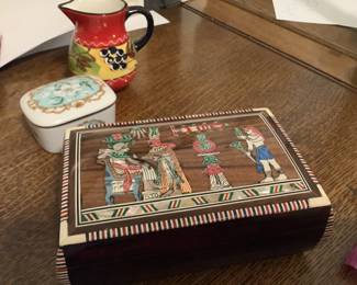 Egyptian inlaid box