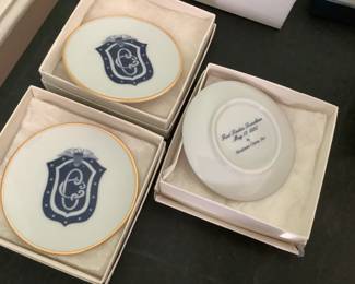 First Ladies Luncheon (Congressional Club, hosted by Hillary Clinton, 1995) trinket dishes