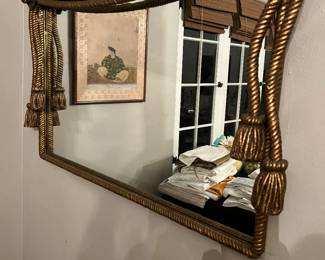 Hollywood Regency style wall mirror