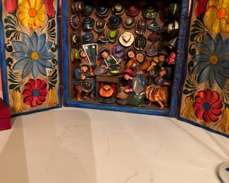 man with a lot of hats !!