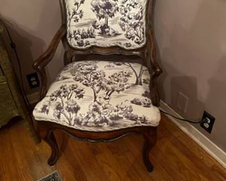 French mah style arm chair