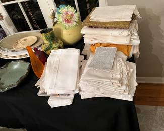 there are a few sets of linens