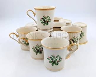 (13) LENOX HOLIDAY CUPS 5'' DIMENSION HOLIDAY COLLECTION