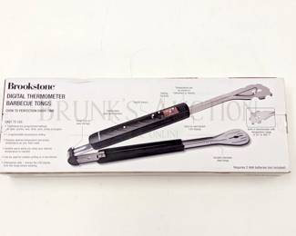 *NEW* BROOKSTONE DIGITAL THERMOMETER TONGS, NIB NEW I...