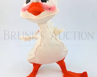 (3) LARGE - VINTAGE ANNALEE WHITE DUCK & DUCKLINGS U.S.A. 1971 H...