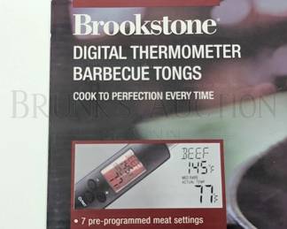 *NEW* BROOKSTONE DIGITAL THERMOMETER TONGS, NIB NEW I...