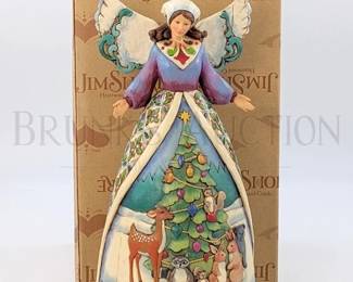 JIM SHORE WOMAN ANGEL, ANIMALS "CHRISTMAS FOR ALL, GREAT AND...