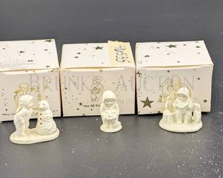 (4) SNOWBABIES PEWTER MINIATURES, SLEDS DEPARTMENT...