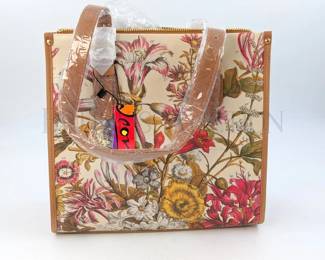 * NEW * - ICON LEATHER MID-SIZE TOTE PURSE & FULL-ZIP WALLET,...