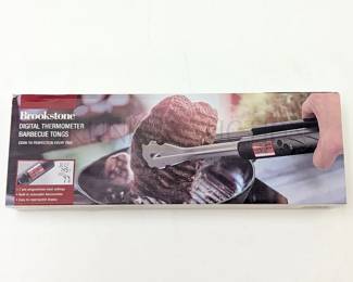 *NEW* BROOKSTONE DIGITAL THERMOMETER TONGS, NIB NEW I...