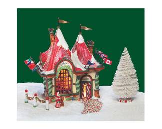 DEPT. 56 SANTA'S VISITING CENTER, NIB NEW IN BOX (NIB) NORTH POLE...
