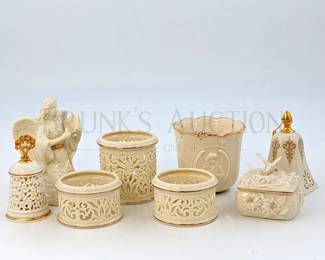 (8 PCS) LENOX (1) ANGEL VOTIVE CANDLE HOLDER, 3.25" T (1) ANGEL...