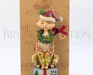 JIM SHORE CHRISTMAS CAT "SANTA CLAWS" 2007 7.5" (IN ORIGINAL BOX)