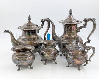 87.20 OZ TW
(5PC) HIRATA & CO. JAPANESE STERLING COFFEE/TEA SET, MATCHING
MARKED "STERLING 950 - HIRATA & CO." ON BOTTOM