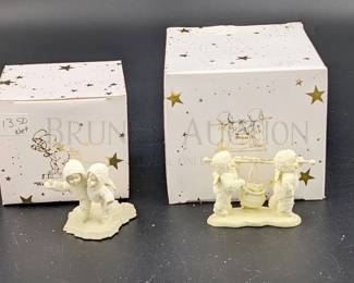 (4) SNOWBABIES PEWTER MINIATURES, SLEDS DEPARTMENT...