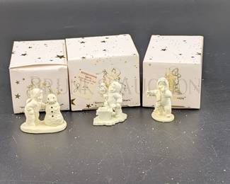 (4) SNOWBABIES PEWTER MINIATURES, SLEDS DEPARTMENT...