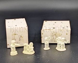 (4) SNOWBABIES PEWTER MINIATURES, SLEDS DEPARTMENT...