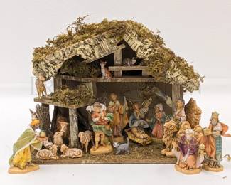 (20 PC) FONTANINI NATIVITY SCENE, WITH ORIGINAL BOXES 90TH ANNI...