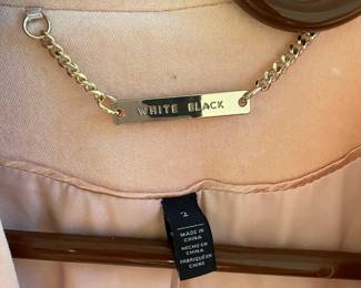 White Black -  Pink Button Up Blazer - Size 2