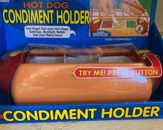 1999 Talking Hot Dog - 3 Condiment Holder