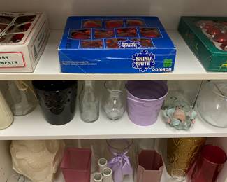 Shine Brite Vintage Red Ornaments in Box