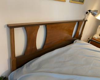 Mid Century Modern Walnut Queen Headboard