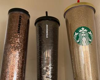 Assortment of Starbucks Tumblers
