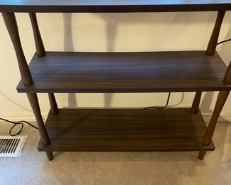 MCM Dark Wood 3 Tier Shelf