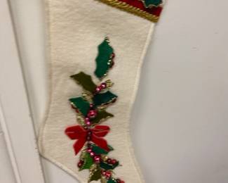 Mistletoe Themed Felt Stocking