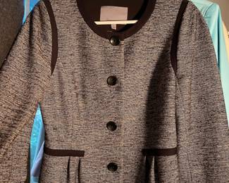 Classiques Entier Black/Gray Button Up Blazer