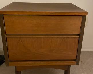 Mid Century Modern Walnut Night Stand