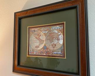 Foil Etching World Map