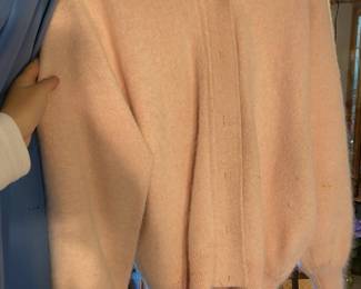 Pink Venesha Angora Button Up Sweater