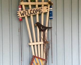 Welcome Trellis Outdoor Decor