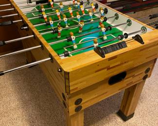 Foosball Table with Sturdy Wooden Base