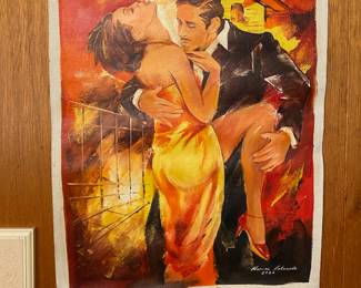Oil Painting of Tango Dancers by Marina Antonova