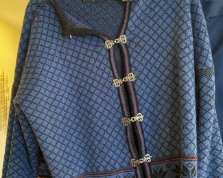 Volund Norway Knitwear Women's Blue Cardigan - Size Large