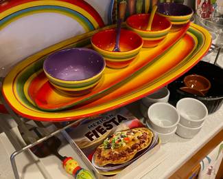 7 Piece Laurie Gates "Sombrero" Serving Set

