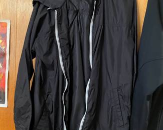 Eddie Bauer Black with White Trim Windbreaker