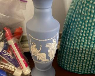 Greek Design Blue & White Vase